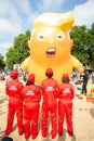 Donald Trump Visits the UK to Demonstrations Royalty Free Stock Photo